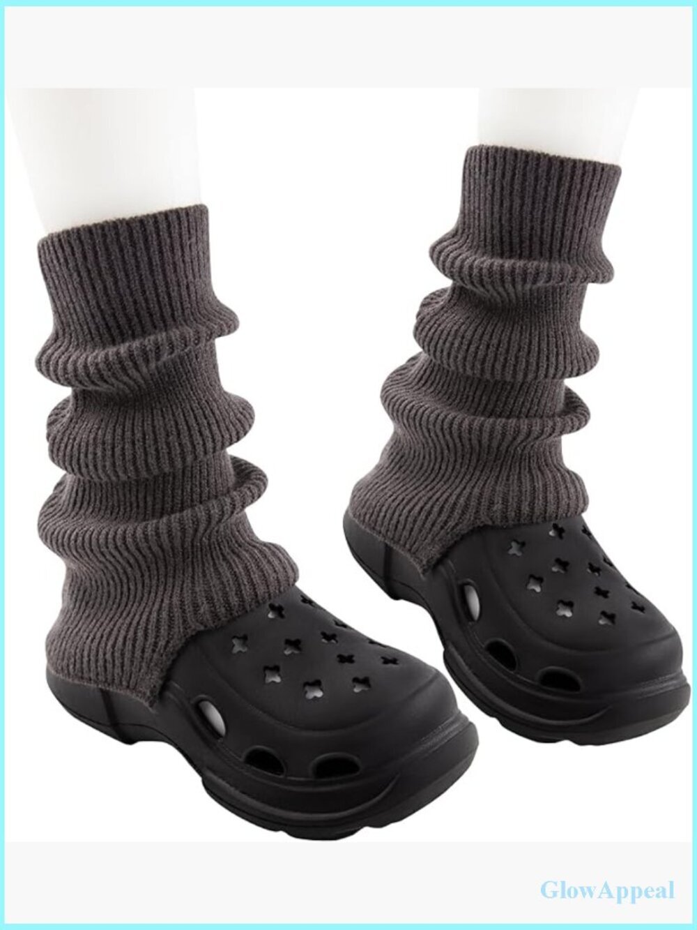 Knit Leg Warmers Thick Long Socks for Boots Winter Warm Calf High Stretchy